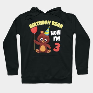 Kids Birthday finally 3 Years old Hoodie